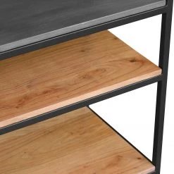 Ars manufacti Étagère Conjo II - Acacia massif / Fer - Acacia / Noir -Meubles de salle à manger Soldes Magasin 1000287810 220517 033 DETAILS P000000001000287810