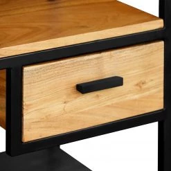 Ars manufacti Étagère Conjo II - Acacia massif / Fer - Acacia / Noir -Meubles de salle à manger Soldes Magasin 1000287810 220517 035 DETAILS P000000001000287810