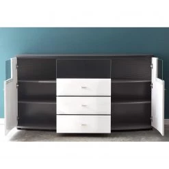 Loftscape Buffet Intento II - Blanc brillant / anthracite -Meubles de salle à manger Soldes Magasin 1000288166 210827 12095400011 MOOD DETAILS P000000001000288166 mood