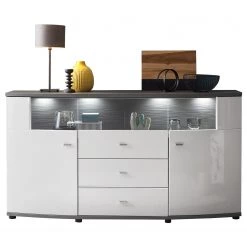 Loftscape Buffet Intento II - Blanc brillant / anthracite -Meubles de salle à manger Soldes Magasin 1000288166 210827 12095400015 DETAILS P000000001000288166