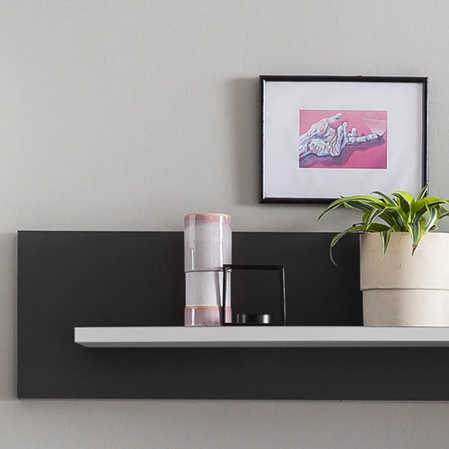 Loftscape Tablette murale Intento - Blanc brillant / Anthracite 5 Loftscape Tablette murale Intento - Blanc brillant / Anthracite – Image 5