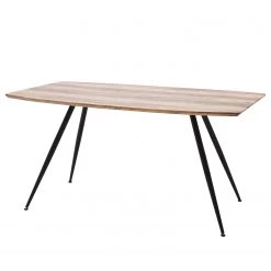 Loftscape Table Bucklin - Imitation chêne sauvage / Noir