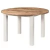 Maison Belfort Table Newhaven II - Manguier massif - Manguier / Blanc