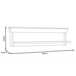 Ridgevalley Étagère murale Kimbark I - Imitation pin blanc -Meubles de salle à manger Soldes Magasin 1000295041 210924 1430440000509 SKETCH DETAILS P000000001000295041 sketch