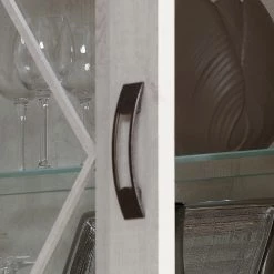 Ridgevalley Vitrine Kimbark I - Imitation pin blanc -Meubles de salle à manger Soldes Magasin 1000295082 211125 14485300060 DETAILS P000000001000295082