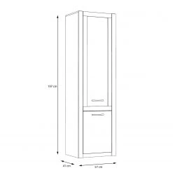 Loftscape Vitrine Truth - Imitation chêne Sonoma 23 Loftscape Vitrine Truth - Imitation chêne Sonoma -Meubles de salle à manger Soldes Magasin 1000295087 211125 144855000560 SKETCH DETAILS P000000001000295087 sketch