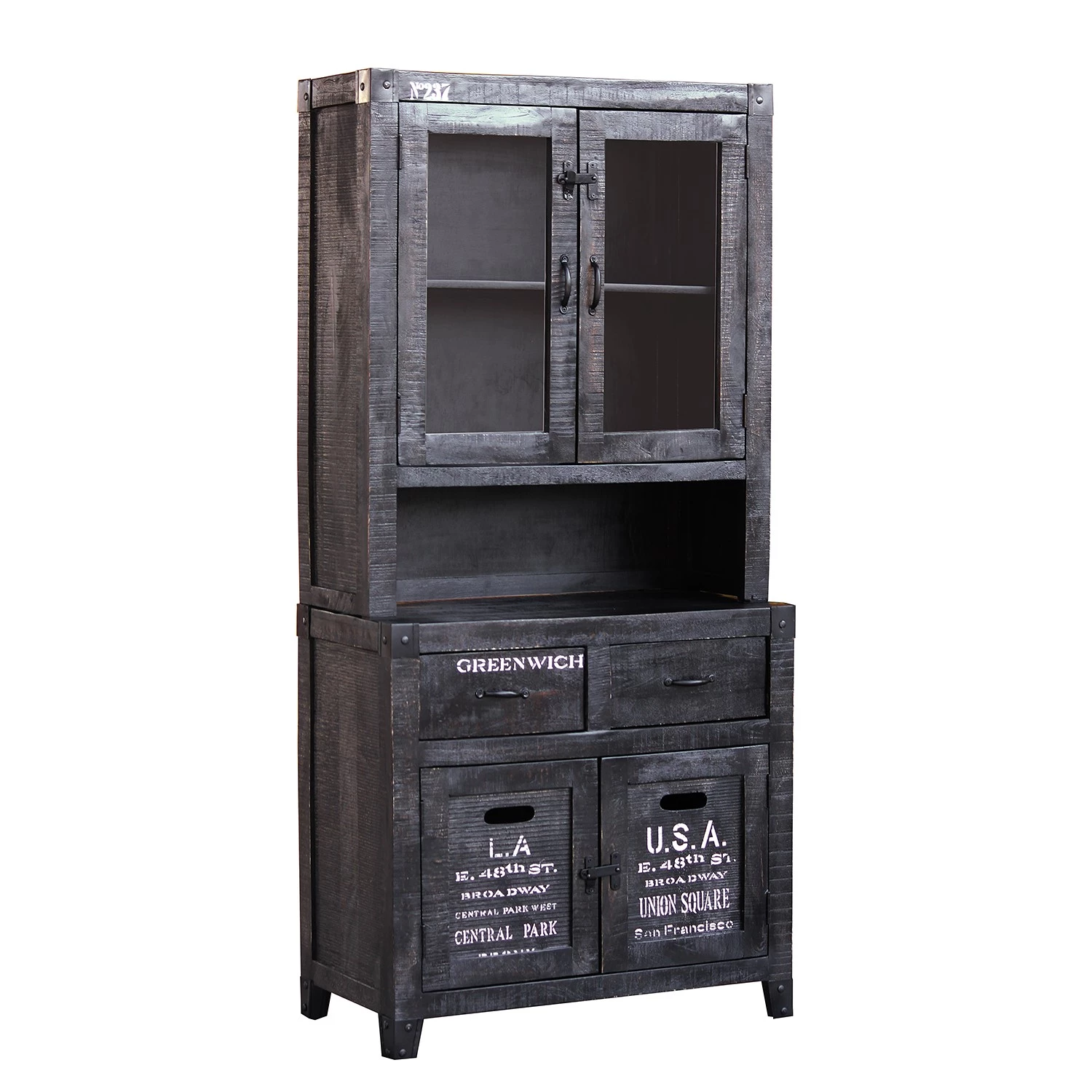 Ars manufacti Buffet Keyport - Manguier massif / Fer - Manguier noir / Noir 1 Ars manufacti Buffet Keyport - Manguier massif / Fer - Manguier noir / Noir