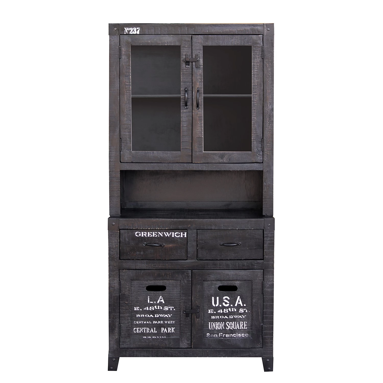 Ars manufacti Buffet Keyport - Manguier massif / Fer - Manguier noir / Noir 2 Ars manufacti Buffet Keyport - Manguier massif / Fer - Manguier noir / Noir – Image 2