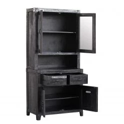 Ars manufacti Buffet Keyport - Manguier massif / Fer - Manguier noir / Noir 7 Ars manufacti Buffet Keyport - Manguier massif / Fer - Manguier noir / Noir -Meubles de salle à manger Soldes Magasin 1000297011 220511 035 DETAILS P000000001000297011