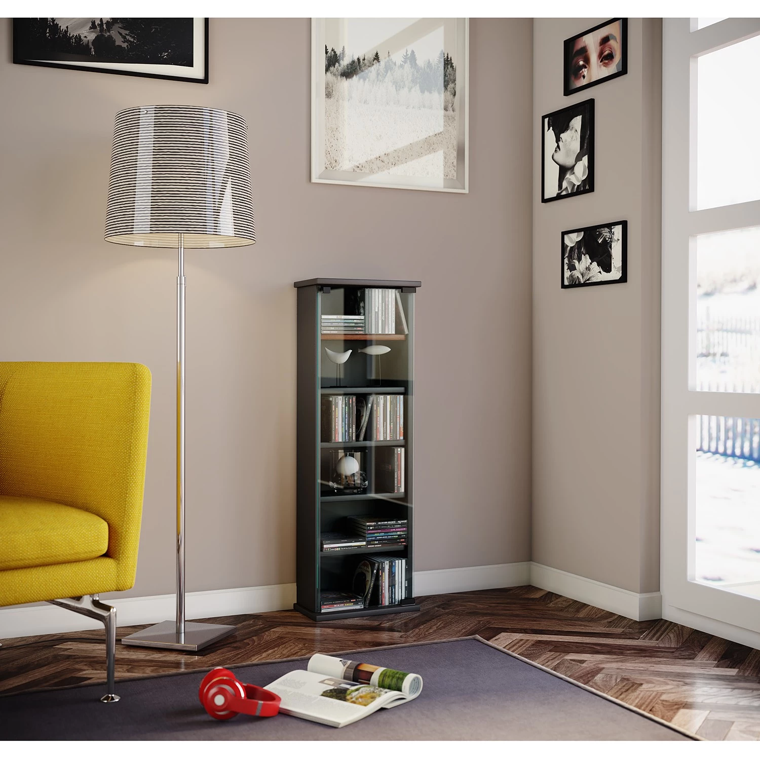 VCM Étagère Vetro - Noir 2 VCM Étagère Vetro - Noir – Image 2