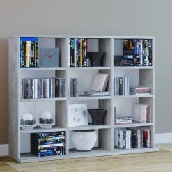 VCM Étagère Megosa - Imitation béton - Hauteur : 83 cm 5 VCM Étagère Megosa - Imitation béton - Hauteur : 83 cm -Meubles de salle à manger Soldes Magasin 1000298125 211014 12214300163 MOOD DETAILS P000000001000298125 mood