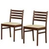 Red Living Chaises Borrado (lot de 2) - Beige