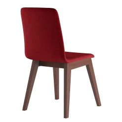 Norrwood Chaises capitonnées Nami (lot de 2) - Rouge antique - Imitation noyer -Meubles de salle à manger Soldes Magasin 1000299023 211019 11163800151 DETAILS P000000001000299023