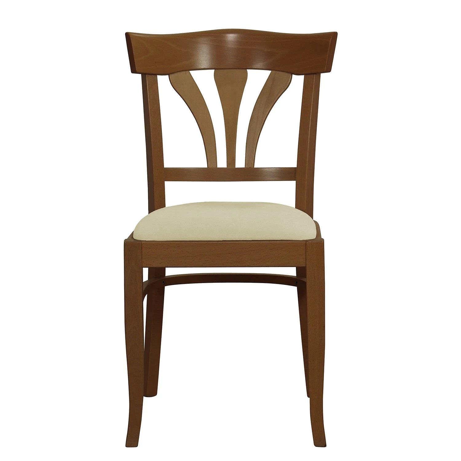 Red Living Chaises Brading II (lot de 2) - Tissu structuré / Hêtre massif- Beige / Imitation noyer 2 Red Living Chaises Brading II (lot de 2) - Tissu structuré / Hêtre massif- Beige / Imitation noyer – Image 2