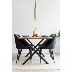 Red Living Chaise à accoudoirs Hackberry (lot de 2) - Noir -Meubles de salle à manger Soldes Magasin 1000299409 220131 08340000022 MOOD DETAILS P000000001000299409 mood