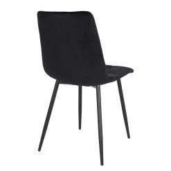 Loftscape Chaises capitonnées Ormoy II (lot de 2) - Velours / Acier - Noir 6 Loftscape Chaises capitonnées Ormoy II (lot de 2) - Velours / Acier - Noir -Meubles de salle à manger Soldes Magasin 1000299411 211012 13445500144 DETAILS P000000001000299411