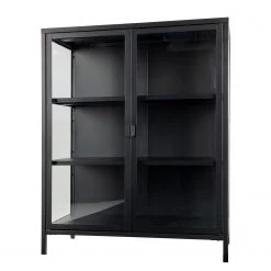 Red Living Vitrine Bagh II - Métal - Noir