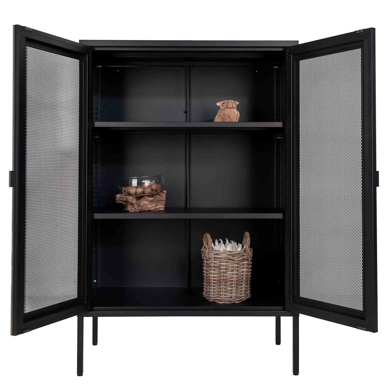 Red Living Buffet Moosh - Métal - Noir 6 Red Living Buffet Moosh - Métal - Noir – Image 6