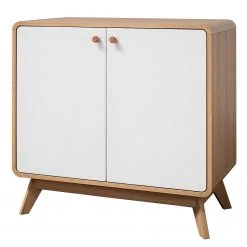 Norrwood Buffet Chelan - Blanc / Imitation chêne