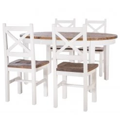 Maison Belfort Salle à manger Balignton II (5 éléments) - Blanc -Meubles de salle à manger Soldes Magasin 1000299522 220303 030 DETAILS P000000001000299522