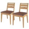 Naturoo Chaises Elkton (lot de 2) - Marron