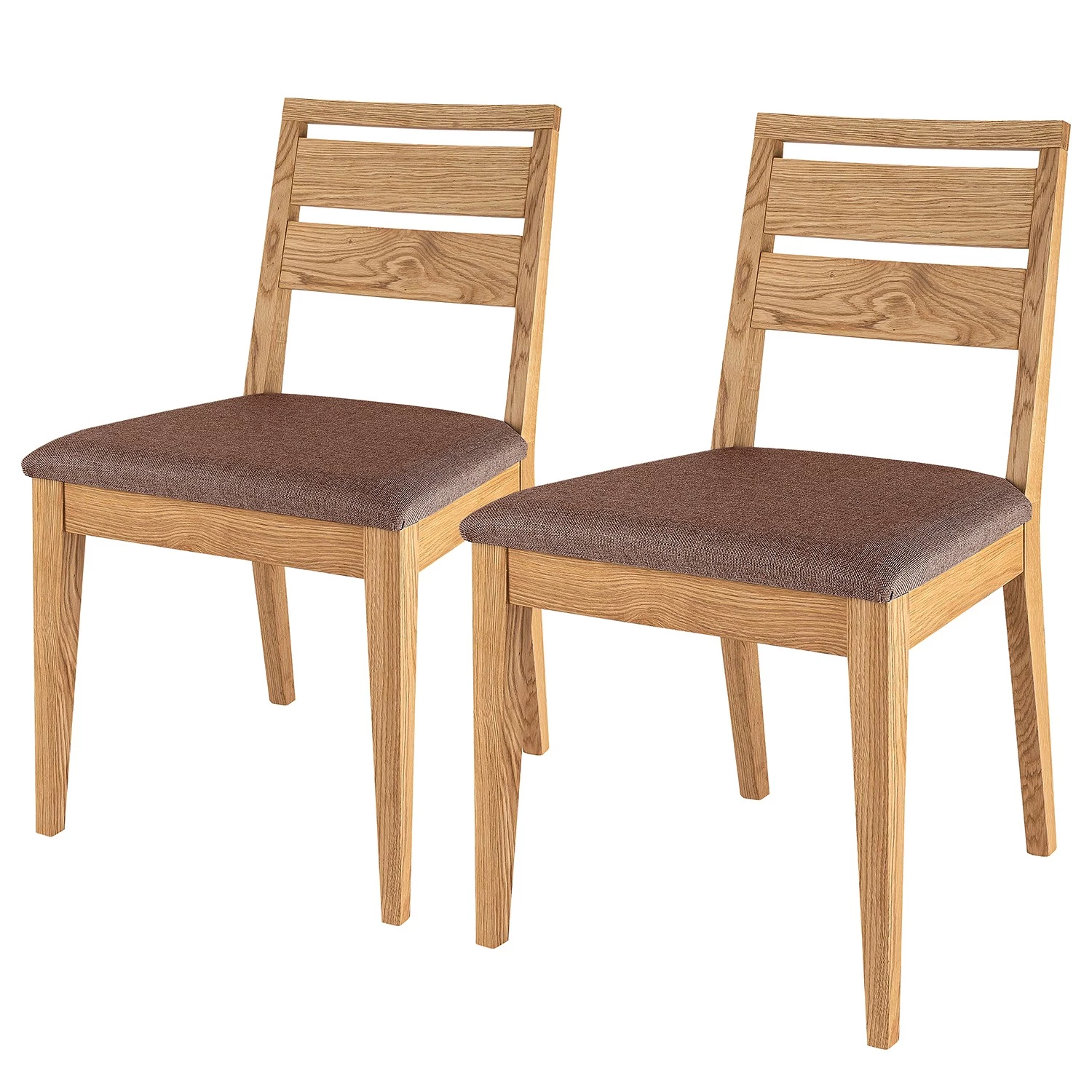 Naturoo Chaises Elkton (lot de 2) - Marron 1 Naturoo Chaises Elkton (lot de 2) - Marron