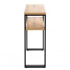 Red Living Console Salcha - Métal - Imitation chêne / Noir -Meubles de salle à manger Soldes Magasin 1000300704 211015 104938000100 DETAILS P000000001000300704