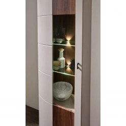 Loftscape Vitrine Saida - Avec éclairage - Cachemire / Imitation noyer -Meubles de salle à manger Soldes Magasin 1000300921 211020 13343400050 DETAILS P000000001000300921