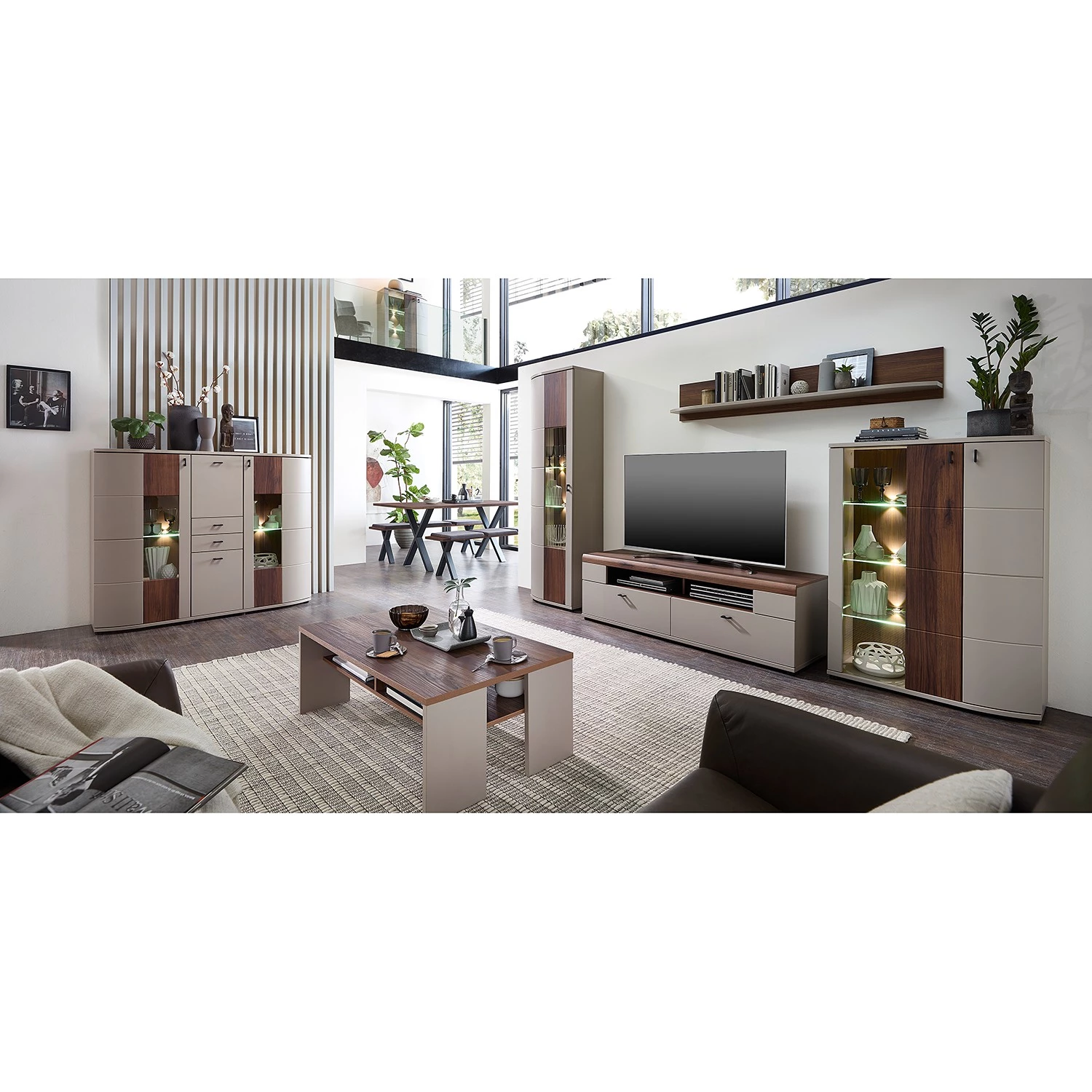 Loftscape Table basse Saida - Cachemire / Imitation noyer 3 Loftscape Table basse Saida - Cachemire / Imitation noyer – Image 3