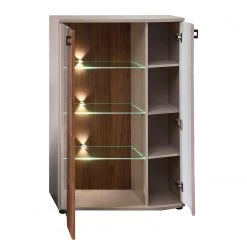 Loftscape Buffet haut Saida I - Avec éclairage - Cachemire / Imitation noyer -Meubles de salle à manger Soldes Magasin 1000300945 211020 13343500079 DETAILS P000000001000300945