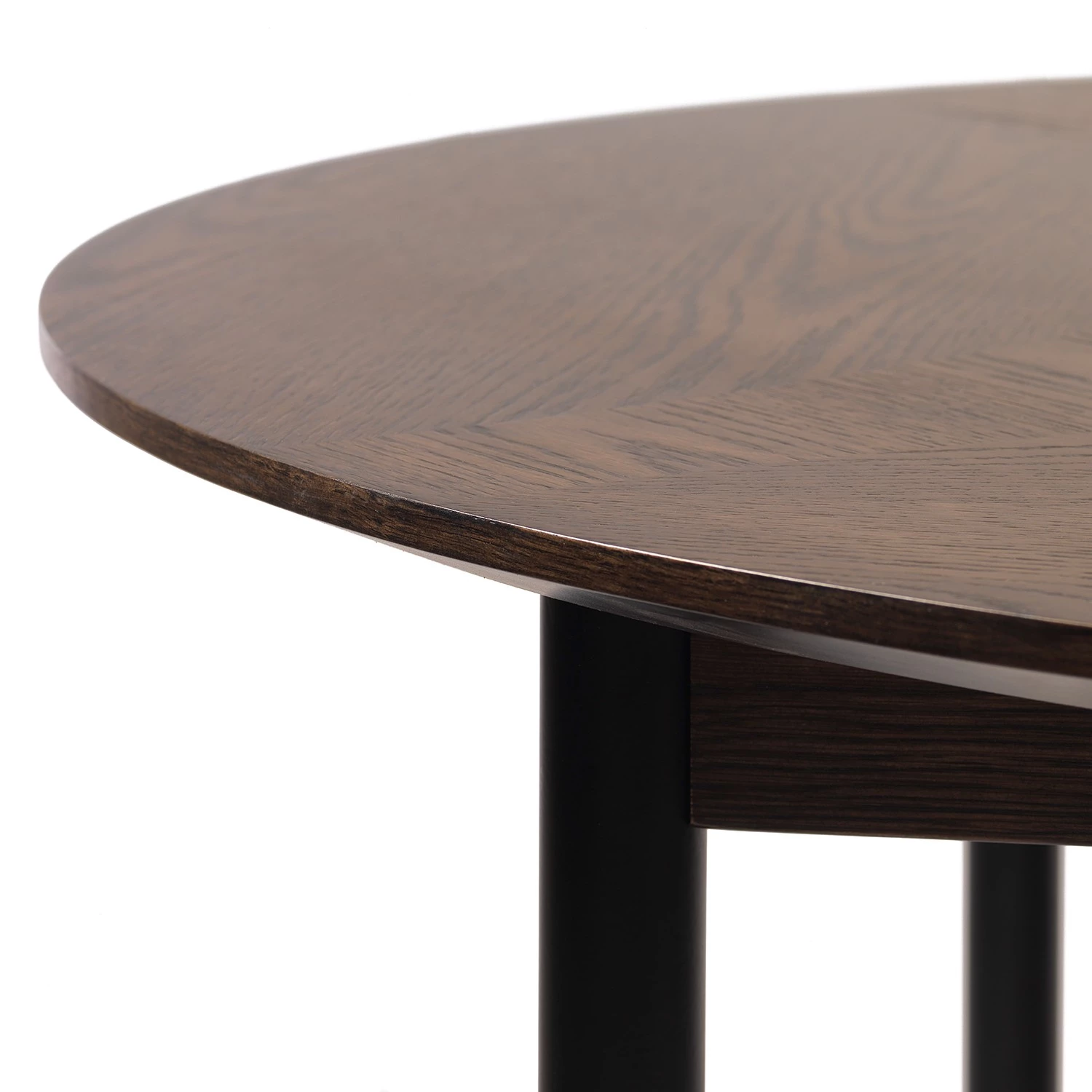 Red Living Table Kimbe - Partiellement en chêne massif / Fer - Chêne foncé / Noir 3 Red Living Table Kimbe - Partiellement en chêne massif / Fer - Chêne foncé / Noir – Image 3