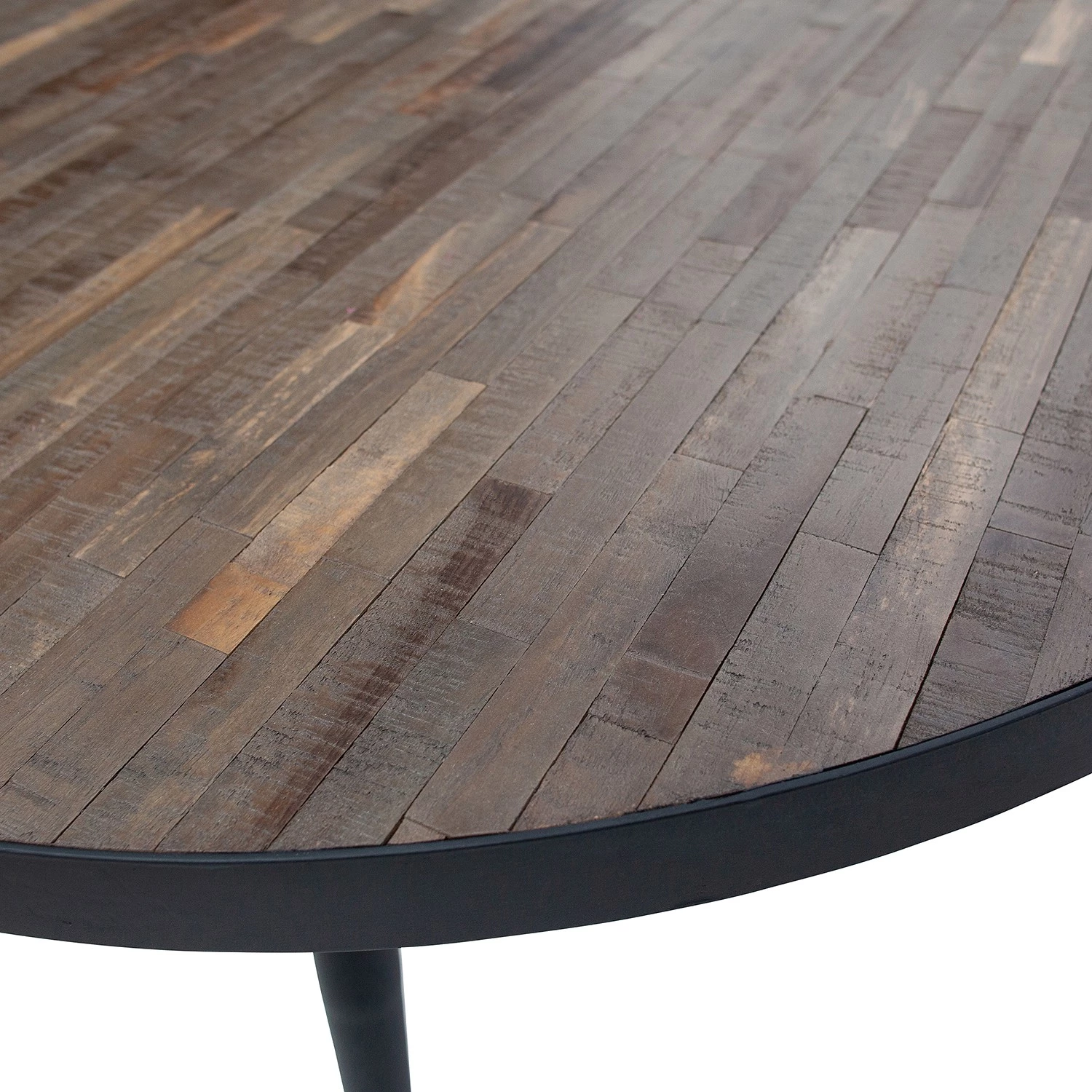 Red Living Table Muras - Teck massif / Fer - Teck foncé / Noir 5 Red Living Table Muras - Teck massif / Fer - Teck foncé / Noir – Image 5