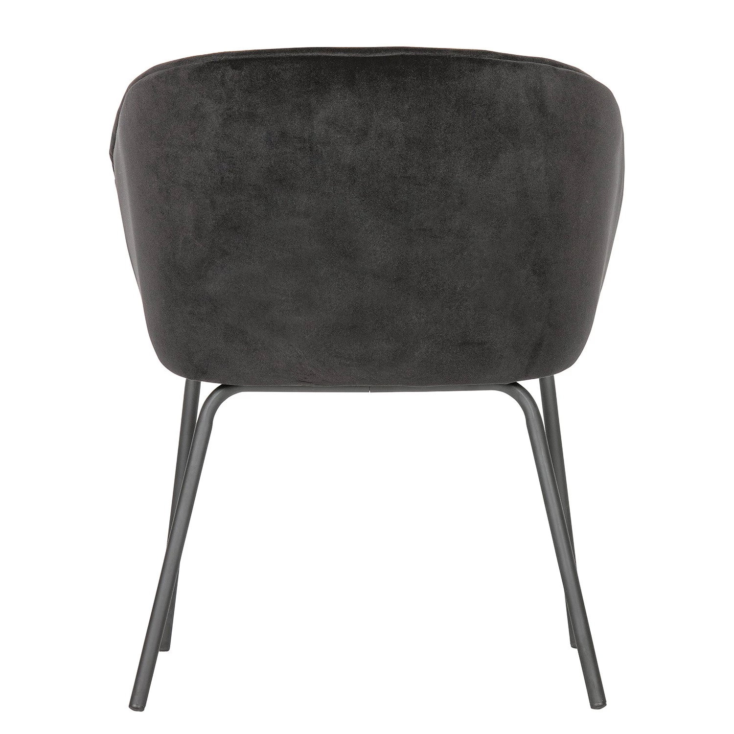 Red Living Chaise à accoudoirs Lester II (lot de 2) - Noir 4 Red Living Chaise à accoudoirs Lester II (lot de 2) - Noir – Image 4