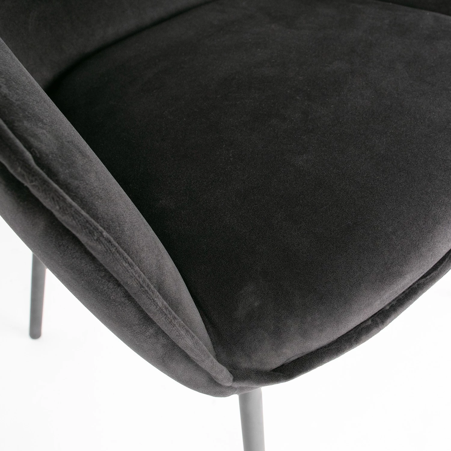 Red Living Chaise à accoudoirs Lester II (lot de 2) - Noir 5 Red Living Chaise à accoudoirs Lester II (lot de 2) - Noir – Image 5