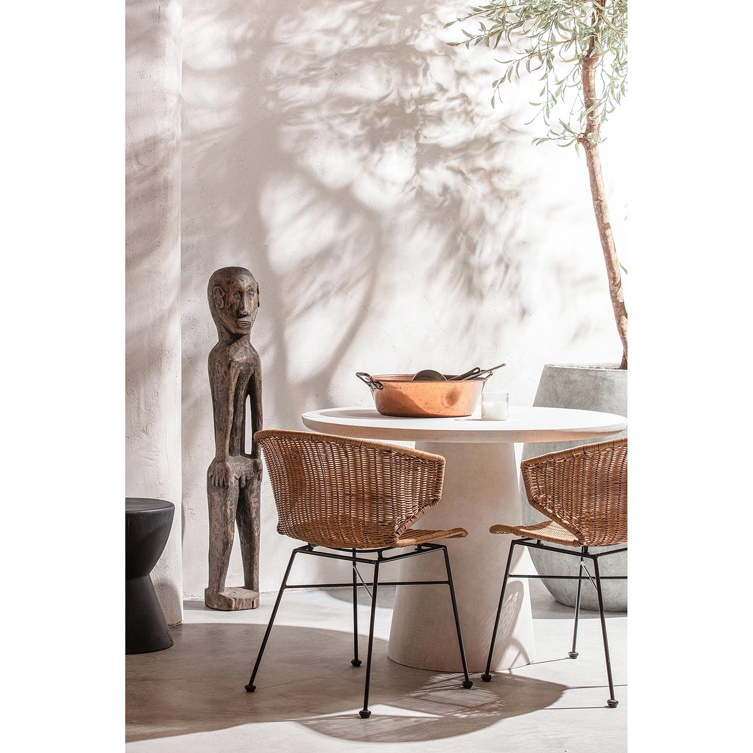 Red Living Chaises Malvan (lot de 2) - Polyrotin / Acier - Polyrotin / Noir 2 Red Living Chaises Malvan (lot de 2) - Polyrotin / Acier - Polyrotin / Noir – Image 2