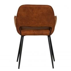 Red Living Chaises à accoudoirs Avril II (lot de 2) - Microfibre / Acier - Marron vintage / Noir 11 Red Living Chaises à accoudoirs Avril II (lot de 2) - Microfibre / Acier - Marron vintage / Noir -Meubles de salle à manger Soldes Magasin 1000303883 211105 13105900257 DETAILS P000000001000303883