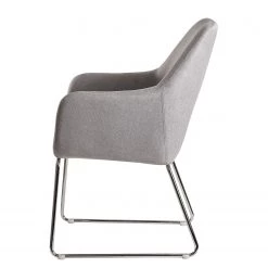 Loftscape Chaise à accoudoirs Fradou II - Gris / Argenté -Meubles de salle à manger Soldes Magasin 1000303948 211103 12152600400 DETAILS P000000001000303948