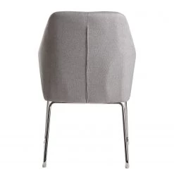 Loftscape Chaise à accoudoirs Fradou II - Gris / Argenté -Meubles de salle à manger Soldes Magasin 1000303948 211103 12152600404 DETAILS P000000001000303948