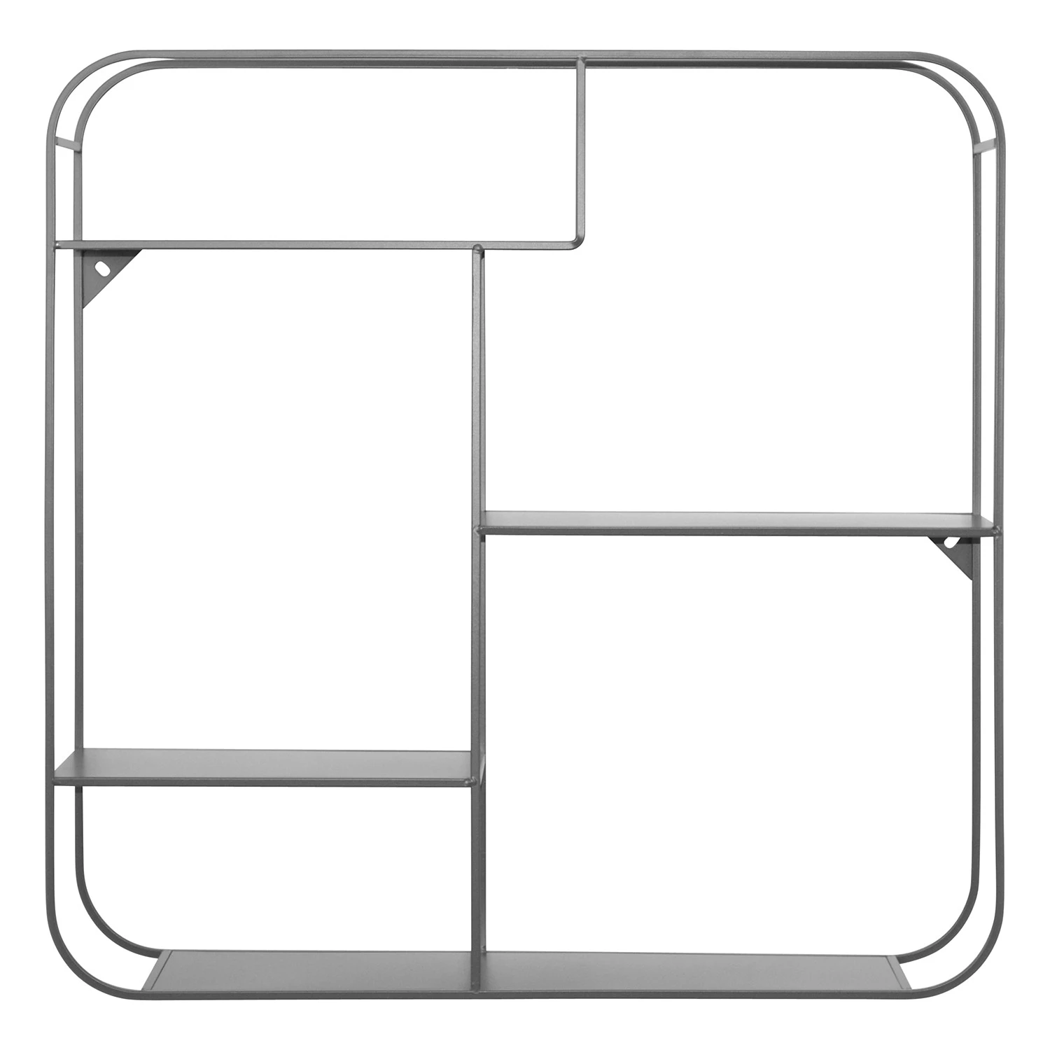 Loftscape Étagère murale Newal - Métal - Gris 2 Loftscape Étagère murale Newal - Métal - Gris – Image 2