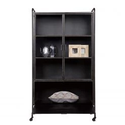 Red Living Vitrine Leska - Métal - Noir vintage -Meubles de salle à manger Soldes Magasin 1000304148 211029 123411000045 DETAILS P000000001000304148