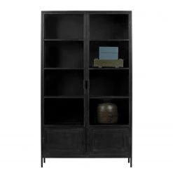 Red Living Vitrine Malita - Métal - Noir -Meubles de salle à manger Soldes Magasin 1000304155 211029 12341200070 DETAILS P000000001000304155