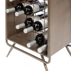 Red Living Range-bouteilles Clubster - Métal - Gris antique -Meubles de salle à manger Soldes Magasin 1000304156 211029 123412000108 DETAILS P000000001000304156