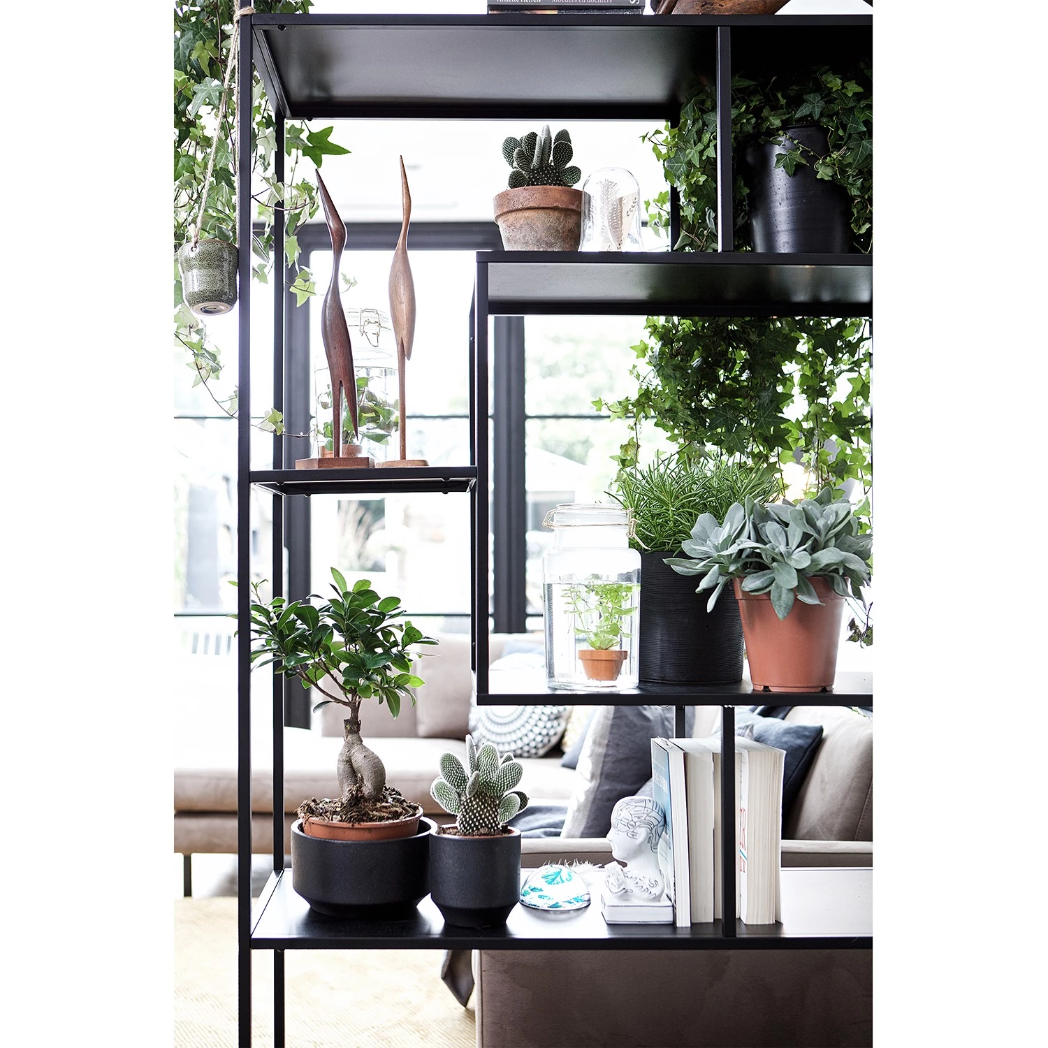 Red Living Étagère Boonarga - Métal - Noir 2 Red Living Étagère Boonarga - Métal - Noir – Image 2