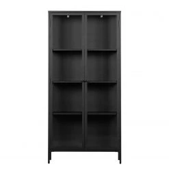 Red Living Vitrine Ondres - Métal - Noir -Meubles de salle à manger Soldes Magasin 1000304187 211029 12341800304 DETAILS P000000001000304187