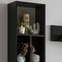 Norrwood Étagère murale Argenteuil - Imitation chêne artisan / Noir -Meubles de salle à manger Soldes Magasin 1000304804 211027 10485100071 DETAILS P000000001000304804