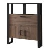 Red Living Buffet haut Norddal - Imitation noyer / Noir