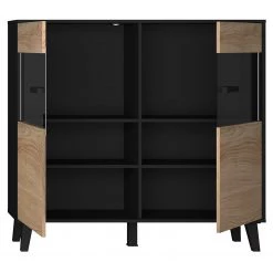 Norrwood Commode Argenteuil II - Imitation chêne artisan / Noir -Meubles de salle à manger Soldes Magasin 1000304816 211027 10511700140 DETAILS P000000001000304816