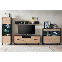 Norrwood Commode Argenteuil II - Imitation chêne artisan / Noir -Meubles de salle à manger Soldes Magasin 1000304816 211118 072224000029 MOOD DETAILS P000000001000304816 mood