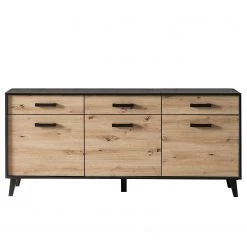 Norrwood Buffet Argenteuil - Imitation chêne artisan / Noir -Meubles de salle à manger Soldes Magasin 1000304823 211027 10520200156 DETAILS P000000001000304823