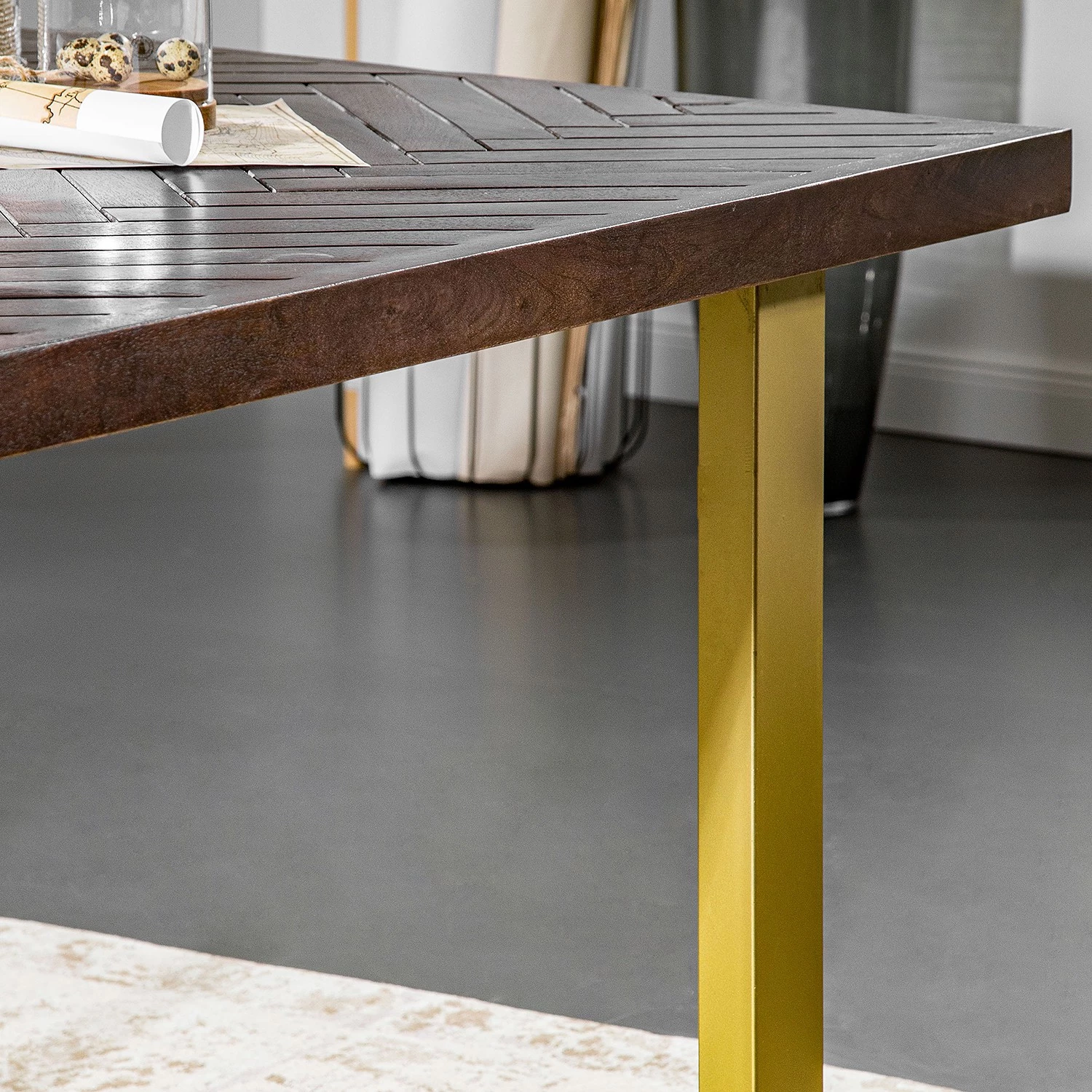 Red Living Table Kallestad - Largeur : 160 cm 6 Red Living Table Kallestad - Largeur : 160 cm – Image 6